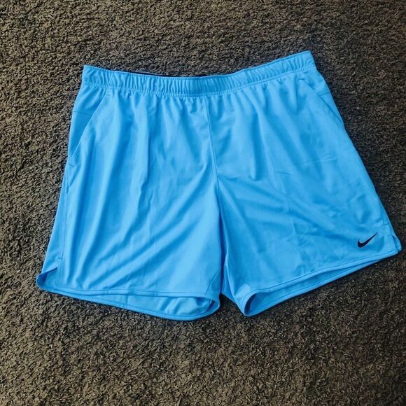 Brand New Nike Men Dri-FIT Blue‎ With Pockets Shorts 7” Length FB4196-416 Sz 2XL - Picture 1 of 6